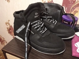 Мужские зимние ботинки кожаные Konors 7155/68-15 45 28.5 см Черный/Красный (2000000472089) фото от покупателей 2