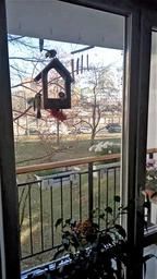 Кормушка для птиц на окно House_for_birds "Балкон" дерево фото от покупателей 13
