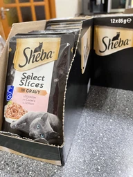 Упаковка вологого корму для кішок Sheba з лососем у соусі 85 г 28 шт (4770608264253) фото від покупців 3