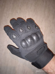 Тактичні рукавички полнопалые Oakley чорні XL