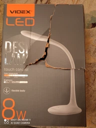 LED лампа настольная VIDEX TF03W 8W 3000-5500K фото от покупателей 1