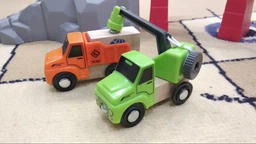 Набор машинок для деревянной железной дороги PlayTive Ikea Brio Машинка с краном, грузовик фото от покупателей 1