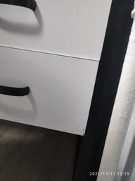 Письменный стол с ящиками Ferrum-decor Оскар 750x1400x600 металл Черный ДСП Белое 16 мм (OSK0022) фото от покупателей 3