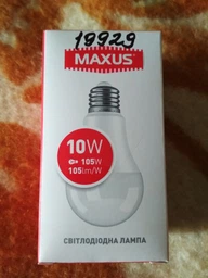 Лампа светодиодная Maxus А60 10W E27 3000K 220V (1-LED-775) фото от покупателей 2