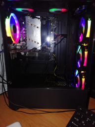 Корпус 1stPlayer V2-A-4R1 Color LED Black – низкие цены, кредит, оплата ...
