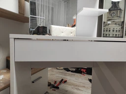 Мини столик с зеркалом Vicco Isabelle 60х140, белый