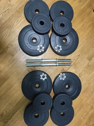 Гантелі набірні Newt Rock Pro-R композитні в пластиковій оболонці pro 2 шт по 9 кг (NE-PL-R-009-2) фото від покупців 17