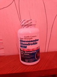 Хондропротектор Earth‘s Creation Glucosamine Chondroitin MSM, 60 таблеток для підтримки суглобів фото від покупців 3