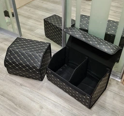 Органайзер саквояж в багажник автомобиля (55х32х30 см) L, Black фото от покупателей 4