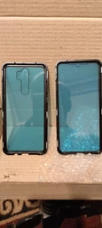Магнітний чохол із захисним склом для Xiaomi Redmi Note 8 Pro Червоний (084768_5) фото від покупців 1