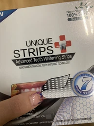 Отбеливающие полоски для зубов UNIQUE STRIPS BLACK Intensive 14 шт 1005007