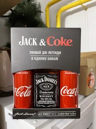 Виски Jack Daniel's Old No.7 40% 0.7 л + Coca-Cola 0.33 х 2 шт (5099873714133)