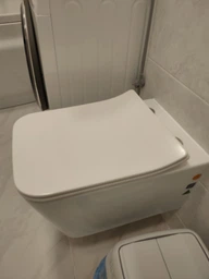 Унітаз підвісний безобідковий з сідінням Soft-close Qtap Crow QT05335170W фото от покупателей 5