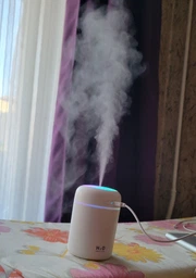 Зволожувач повітря з підсвіткою H2O Colorful HUMIDIFIER білий, USB фото від покупців 1