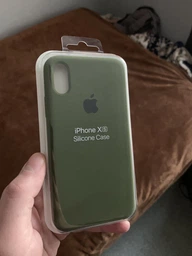 Чехол-накладка Silicone case для IPhone X/Xs Black чёрный фото от покупателей 15