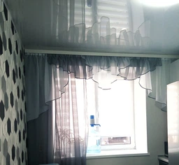 Шторы шифоновые с ламбрекеном ALBO серые 150×270 см (LS-295-35)