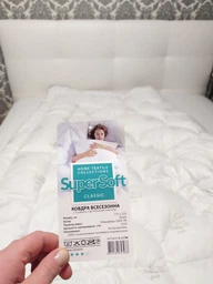 Всесезонное одеяло IDEIA SUPER SOFT CLASSIC аналог лебединого пуха 140Х210 см (8-11784) фото от покупателей 8