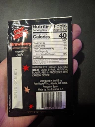 Драже шипучка Pop Rocks із полуничним смаком Strawberry 9.5g