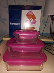 Набір прямокутних контейнерів Luminarc Pure Box Active Neon 3 шт. (N0332) фото від покупців 1