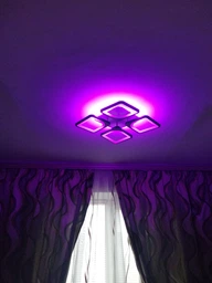Люстра светодиодная 517 Light 3color с пультом 96Вт Черный (01188) фото от покупателей 11