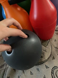 Игрушка развивающая боулинг Tigres Bowling Big 8 элементов (39751 Сірий) фото от покупателей 3