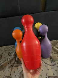 Игрушка развивающая боулинг Tigres Bowling Big 8 элементов (39751 Сірий) фото от покупателей 2