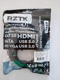 Кабель RZTK HDMI-DVI M-M 1.8 м Black