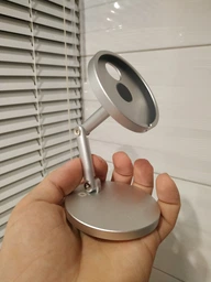 Держатель HOCO Daring magnetic wireless charging desktop stand PH39 (без MagSafe) серебряный фото от покупателей 1