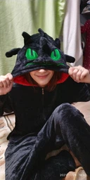 Женская кигуруми пижама взрослая и подростковая Kigurumi Дракон Беззубик Черный M 155-165 см. (1072) фото от покупателей 2