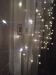 Світлодіодна гірлянда крапля роси 3х3м 300 LED білий колір гірлянда штора новорічна на вікно водоспад Ava + ПОДАРУНОК Блок живлення
