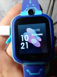 Смарт-годинник KID Watch Дитячі Розумні годинник GPS з вологозахист IP67 Сині з блакитним фото від покупців 3