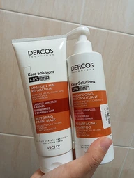 Шампунь Vichy Dercos Kera-Solutions с комплексом Про-Кератин для реконструкции поверхности поврежденных ослабленных волос 200 мл (3337875673907)