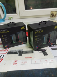 Акустична система 2E Gaming Speakers SG300 2.0 RGB 3.5 мм Black (2E-SG300B) фото від покупців 12