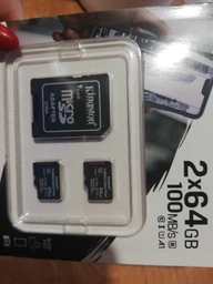 Карта памяти Kingston Canvas Select Plus microSDXC 64GB UHS-I U1 + SD-адаптер (SDCS2/64GB-2P1A) фото от покупателей 9