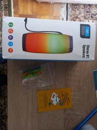 Бездротова bluetooth колонка з гучним зв'язком TG157 Синя фото від покупців 6