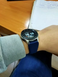 Ремінець для смарт-годин Samsung Galaxy Watch 46mm | Samsung Gear S3 з щільного силікону 22мм ECO Блакитний BeWatch (1021110) фото від покупців 3