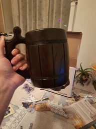 Кухоль для пива MyFancyCraft Бочка з дерева 600 мл (BM0002)