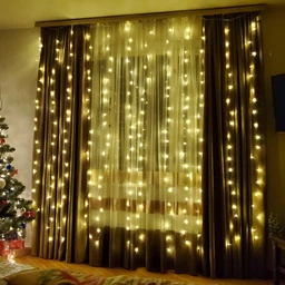 Гірлянда штора водоспад Max 2*2 метри завіса дощ 240LED + конектор Білий фото від покупців 7