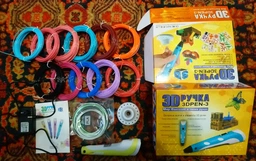 3D-ручка для рисования 3D Pen 2 и 120 метров разноцветного пластика Фиолетовая фото от покупателей 1