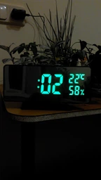 Настільний годинник дзеркальний дисплей Led Mirror Clock (VST 888Y) Зелене підсвічування фото від покупців 15