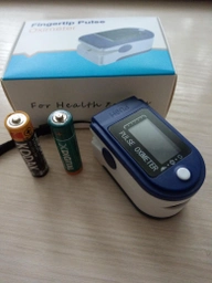 Пульсоксиметр Optima CMS50N Blue + батарейки в комплекте фото от покупателей 14