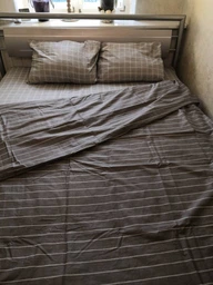 Комплект постельного белья Ecotton Полуторный 147х210 см 20001 Серый Сатин (ROZ6400054189)