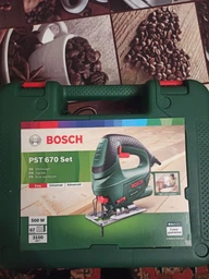 Лобзик электрический Bosch PST 670, 500 Вт, 67 мм глубина реза + набор пильных полотен + кейс + накладки от сколов (06033A0722) фото от покупателей 15