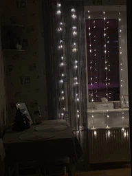 Світлодіодна гірлянда Shine X-mas Lights штора водоспад 240LED 2*2 метри