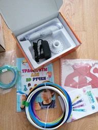 3D-ручка 3D Pen Blue с Эко Пластиком PLA (9 метров) и Трафаретами фото от покупателей 2