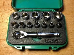 Набор головок с трещоткой Toptul 1/4" 13 предметов (GABW1301) фото от покупателей 7