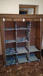 Універсальна складна тканинна шафа Storage Wardrobe 88130 175х130х45 см коричнева
