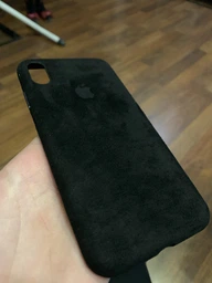 Чехол Alcantara Алькантара для iPhone Xs Max (05) Dark blue темно синий