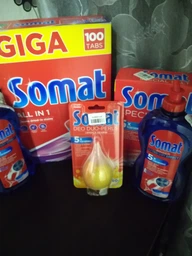 Ароматизатор для посудомийної машини Somat Deo Duo-Pearls Lemon & Orange (9000101000436) фото від покупців 8