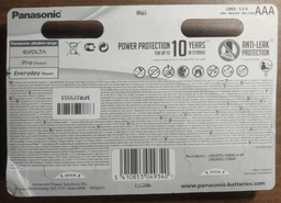 Батарейки Panasonic Everyday Power щелочные AAA блистер, 4 шт (LR03REE/4BP) фото от покупателей 6